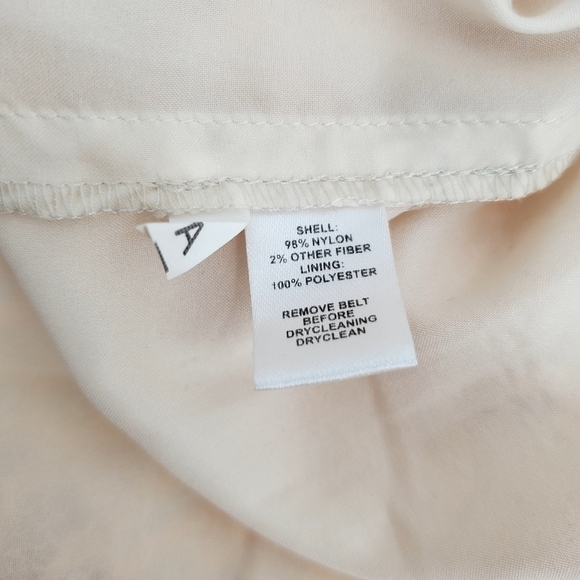 Loft Peach and Silver Metallic Pleated Lace Dress - Picture 8 of 9